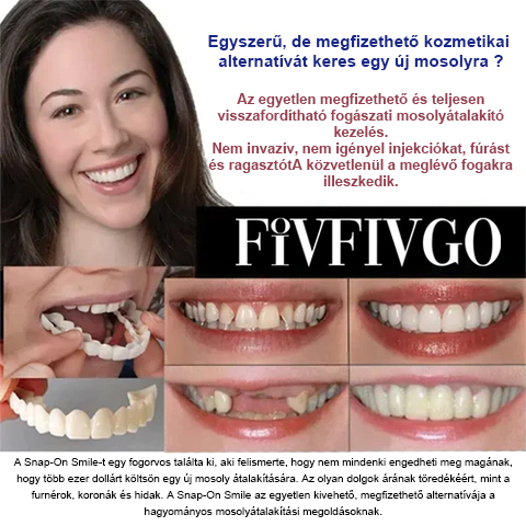 🌈Fivfivgo™ állítható, rápattintható fogsor