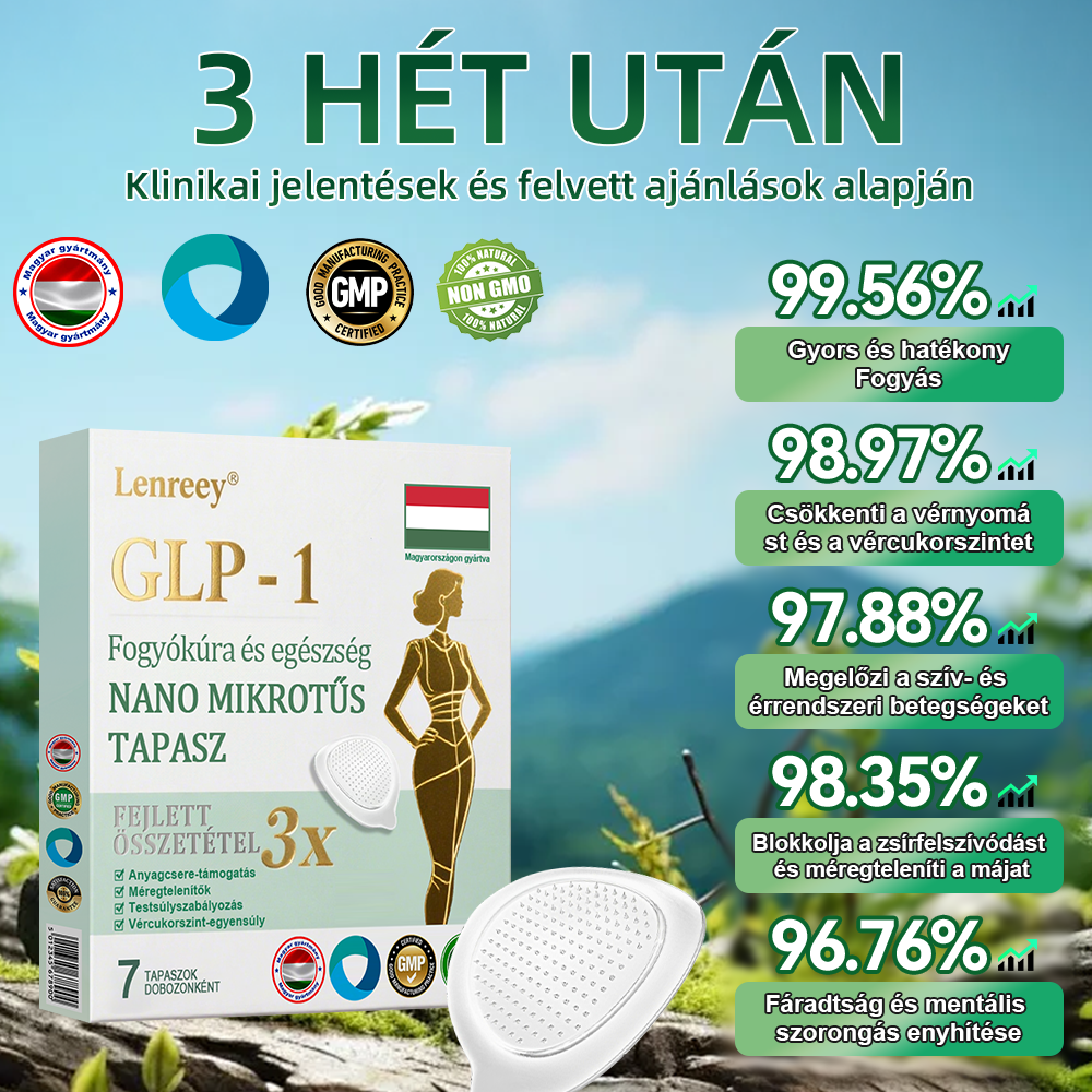 【Utolsó napi akció 60% kedvezmény🏅】 Lenreey®NIDDK-Tirzepatid Fogyókúra és egészség NANO MIKRONŰS TAPASZ（Nulla fájdalom, 24/7 hatás | Fogyj le gyorsan 9 kg-ot | 90%-os cukorcsökkenés| ）🦏 🦏