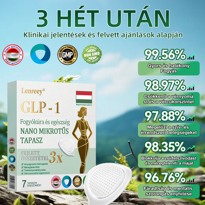 【Utolsó napi akció 60% kedvezmény🏅】 Lenreey®NIDDK-Tirzepatid Fogyókúra és egészség NANO MIKRONŰS TAPASZ（Nulla fájdalom, 24/7 hatás | Fogyj le gyorsan 9 kg-ot | 90%-os cukorcsökkenés| ）🦏 🦏