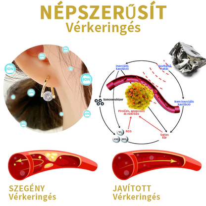 (🔥UTOLSÓ NAP AKCIÓ -80% KEDVEZMÉNY)Histone Lymphvity MagneTerápia Germánium Fülbevaló 💖