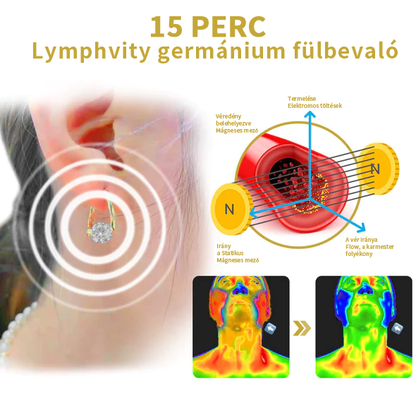 (🔥UTOLSÓ NAP AKCIÓ -80% KEDVEZMÉNY)Histone Lymphvity MagneTerápia Germánium Fülbevaló 💖