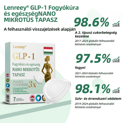 【Utolsó napi akció 60% kedvezmény🏅】 Lenreey®NIDDK-Tirzepatid Fogyókúra és egészség NANO MIKRONŰS TAPASZ（Nulla fájdalom, 24/7 hatás | Fogyj le gyorsan 9 kg-ot | 90%-os cukorcsökkenés| ）🦏 🦏