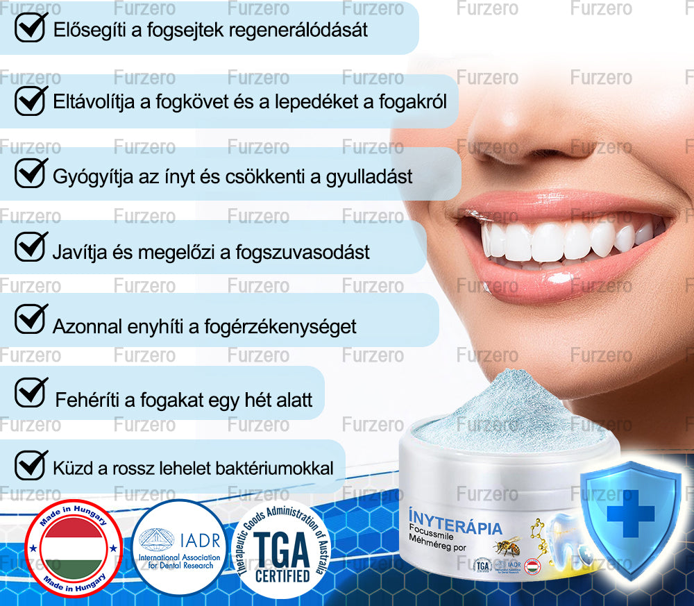 Furzero™ Focussmile Méhméreg Kezelés Szájra Szánt Por 🦷